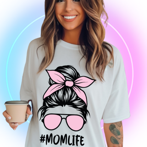 Mom Life - customized t-shirts, Birthday Party Shirt, Customized Tumblers, Customizable diaper bags, personalized headbands, Customized Mugs, Customized Bottles, Customized License Plate, Custom Mouse Pad -  T's Custom Gifts