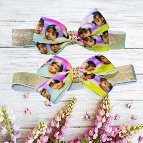 Personalized Headbands/Bows - customized t-shirts, Birthday Party Shirt, Customized Tumblers, Customizable diaper bags, personalized headbands, Customized Mugs, Customized Bottles, Customized License Plate, Custom Mouse Pad -  T's Custom Gifts