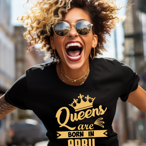 Kings & Queens Monthly Birthday T-shirts - customized t-shirts, Birthday Party Shirt, Customized Tumblers, Customizable diaper bags, personalized headbands, Customized Mugs, Customized Bottles, Customized License Plate, Custom Mouse Pad -  T's Custom Gifts