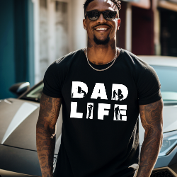 Dad Life - customized t-shirts, Birthday Party Shirt, Customized Tumblers, Customizable diaper bags, personalized headbands, Customized Mugs, Customized Bottles, Customized License Plate, Custom Mouse Pad -  T's Custom Gifts