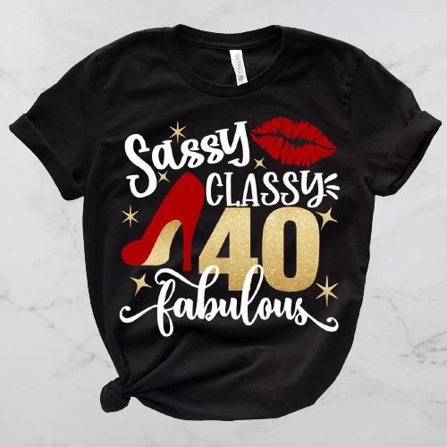 Classy Birthday T-shirt - customized t-shirts, Birthday Party Shirt, Customized Tumblers, Customizable diaper bags, personalized headbands, Customized Mugs, Customized Bottles, Customized License Plate, Custom Mouse Pad -  T's Custom Gifts